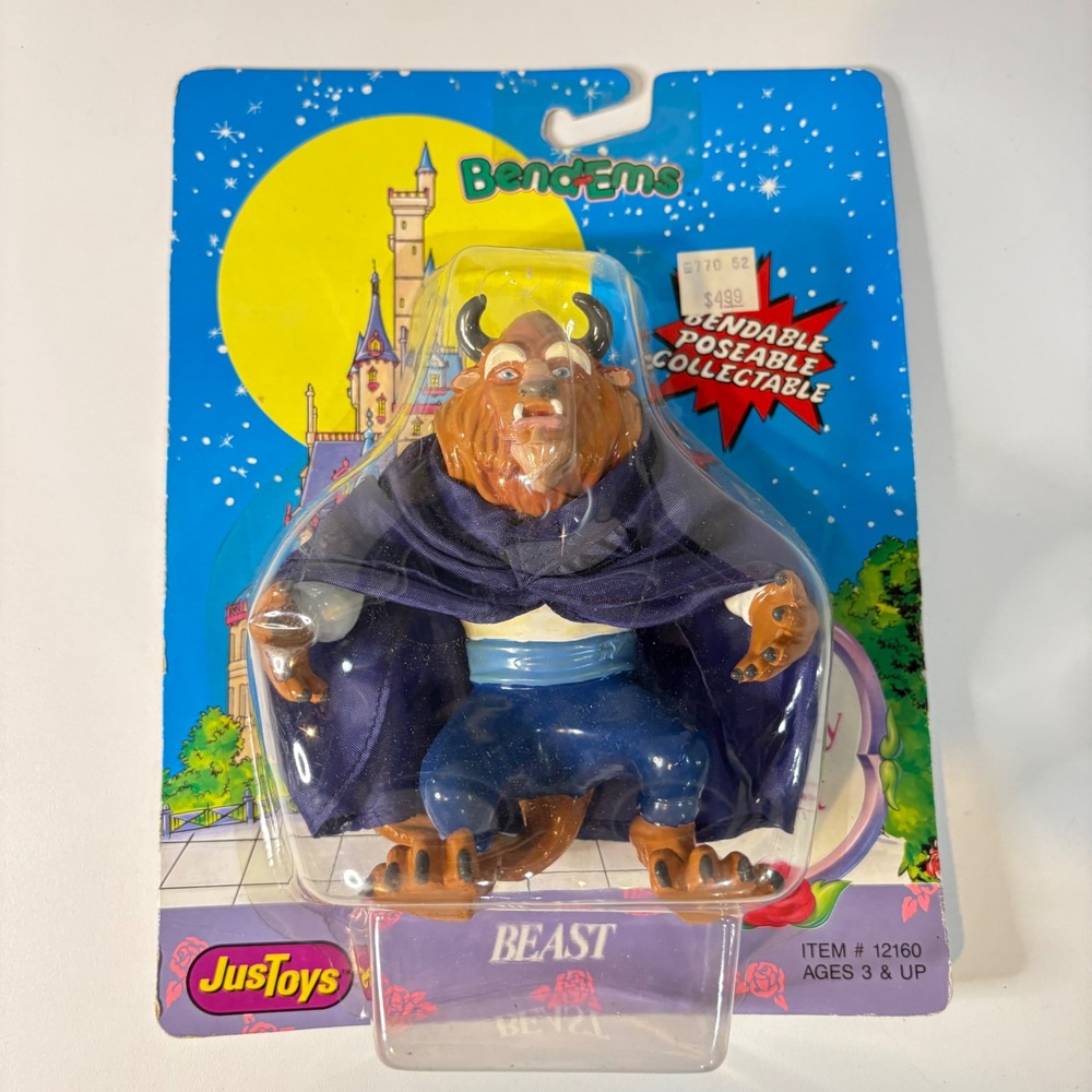 Disney Beauty and the Beast Just Toys Bend-Ems Beast Action Figure Vintage 12160